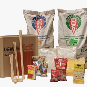 Base para helado, Grenetinas, Palillos y Queso